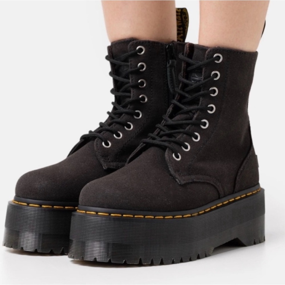 RARE Limited Edition Dr. Martens Canvas Platform Boots “JADON MAX X-GIRL”